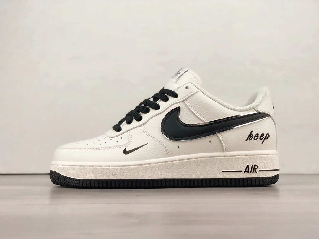 Nike Air Force 1 Fresh Sneakers In White And Black