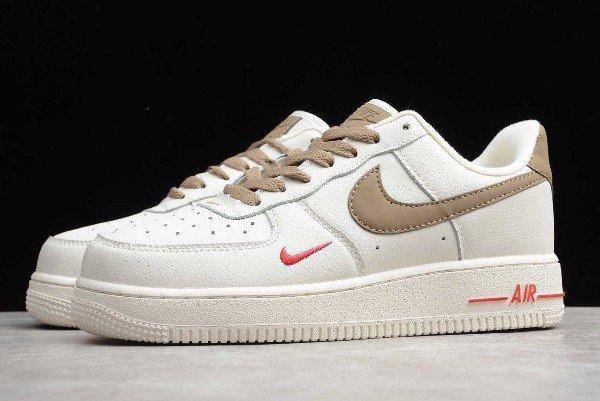 Nike Air Force 1 Low Sneakers In Creamwhite And Brown - Image 3