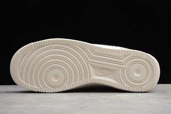 Nike Air Force 1 Low Sneakers In Creamwhite And Brown - Image 5