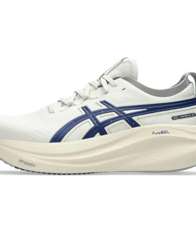 ASICS Gel-Nimbus 27 ATC Sneakers In White And Blue