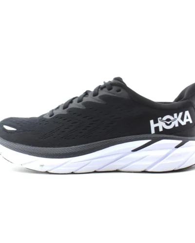 Hoka Clifton 8 Sneakers In Black And White