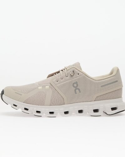 On Cloud 6 Sneakers In Pearl And White