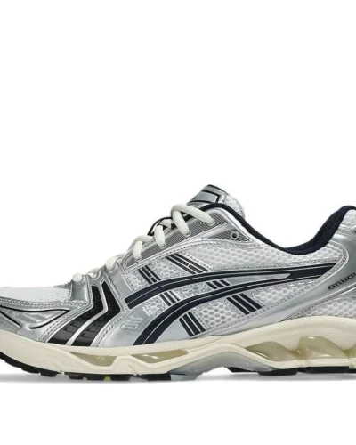 ASICS x JJJJound Gel-Kayano 14 Sneakers In White Midnight Navy