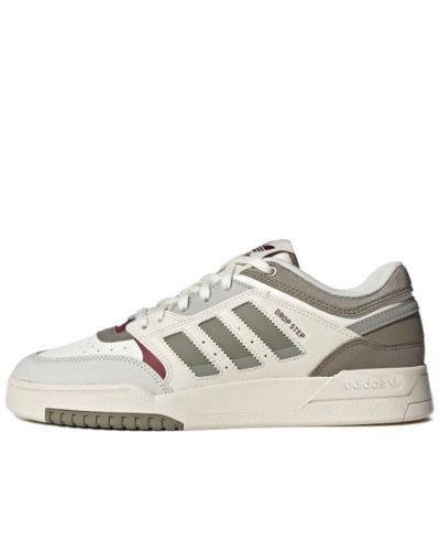 Adidas Originals Drop Step Cow-Cut Sneakers In Off White And Brown