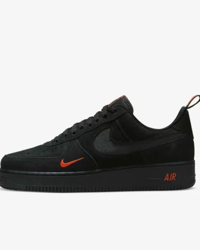 Nike Air Force 1 '07 LV8 'Reflective Swoosh Sneakers In Black