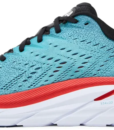 Hoka Clifton 8 Sneakers In Teal And Aquarelle