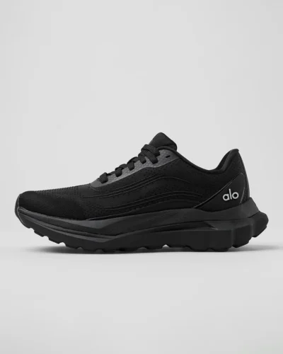 Alo Runner Sneakers In Triple Black