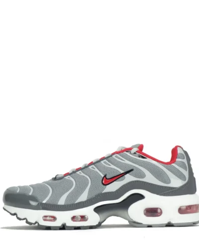 Nike Air Max Plus GS Sneakers In Grey, Red And White