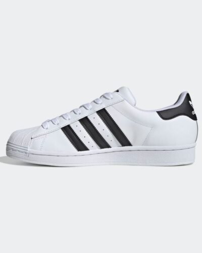 Adidas Originals Superstar Sneakers In White And Black