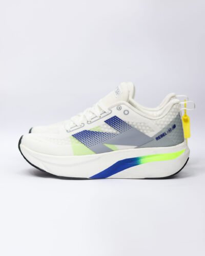 New Balance SC Elite V4 Sneakers In White,Blue And Neon Yellow