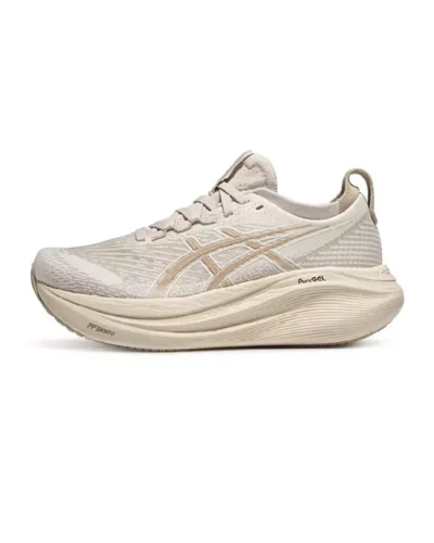 ASICS Gel-Nimbus 27 Sneakers In Birch And Feather Grey