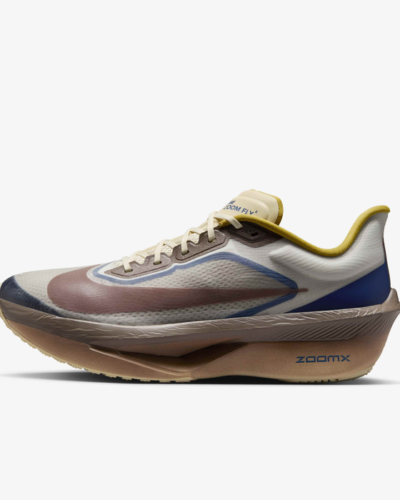 Nike Zoom Fly 6 Premium Sneakers In Light Bone, Cave Stone, Blue Void And Burgundy Crush