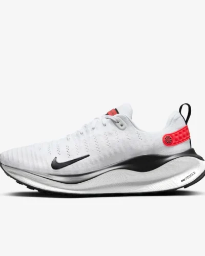Nike Infinity Run 4 Sneakers In White, Black And Red Accents