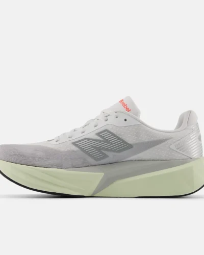New Balance FuelCell Rebel V5 In Raincloud Sneakers With Mineral And White