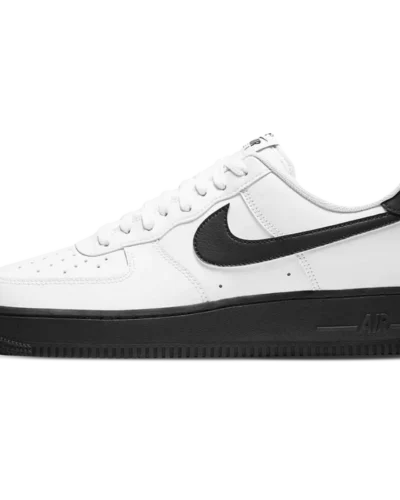 Nike Air Force 1 Sneakers In White, And Black Sole