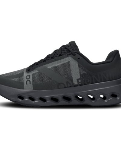 On Cloud Surfer Next Running Sneakers In Black And Eclipse