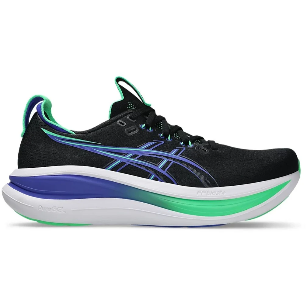 Asics Gel Nimbus 28  Black & Cobalt Burst